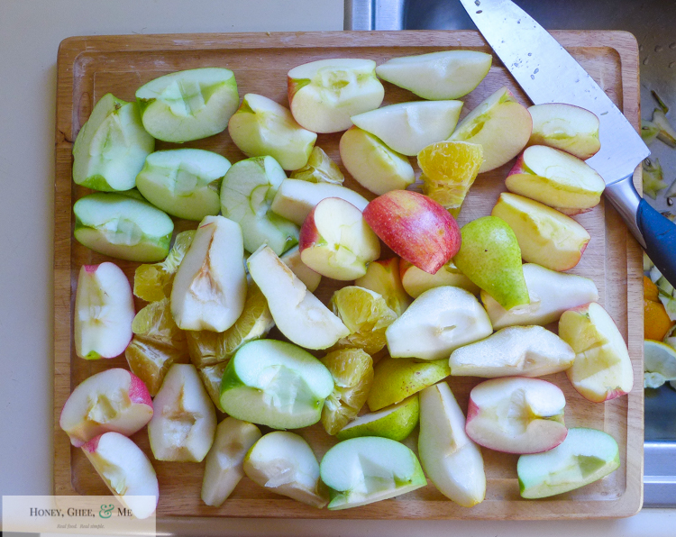 fresh homemade apple pear pomegranite cider-10