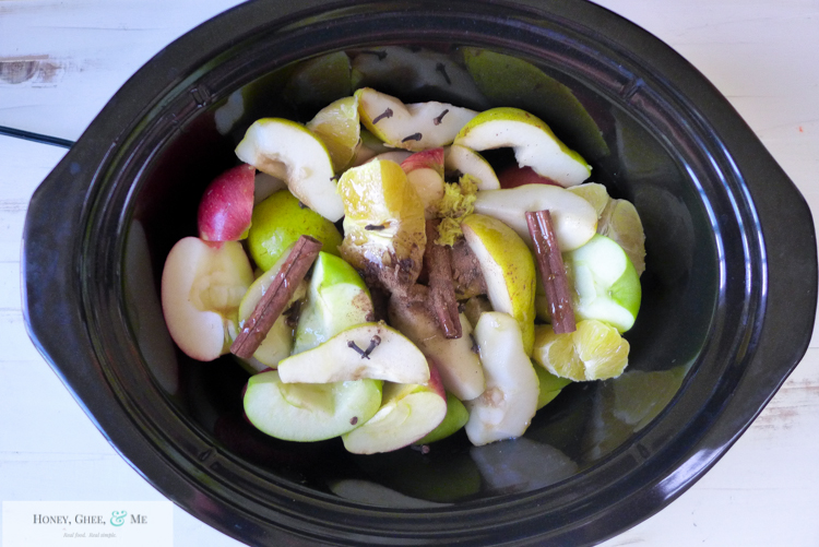 fresh homemade apple pear pomegranite cider-13
