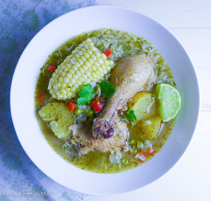 peruvian chicken rice soup aguadito-25