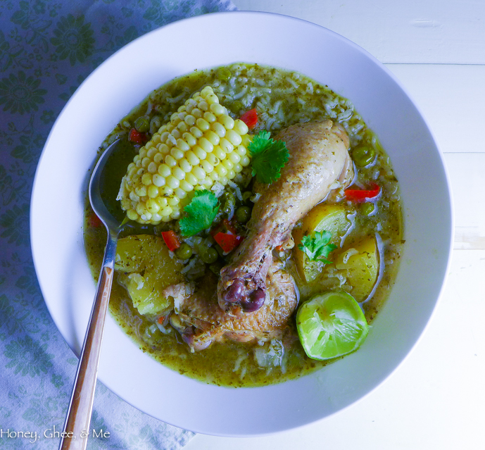 peruvian chicken rice soup aguadito-28