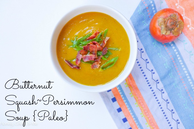 butternut squash persimmon soup paleo